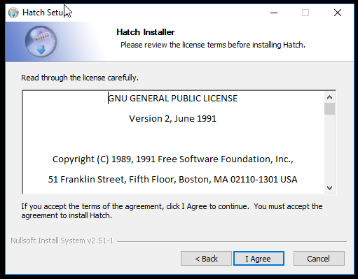 Hatch GNU General Public License