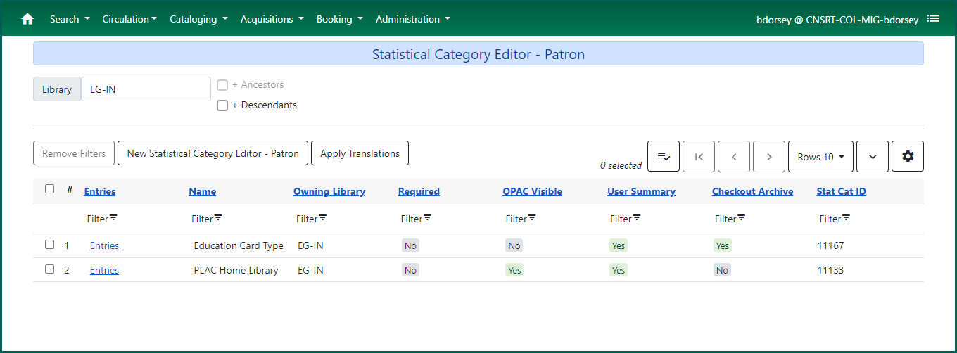 patron stat cat editor