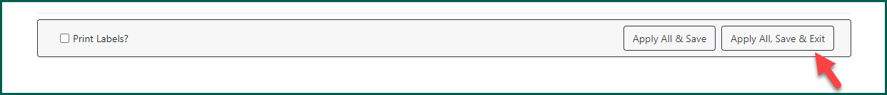 Apply All, Save and Exit will save the new holding and close the Holdings Editor.